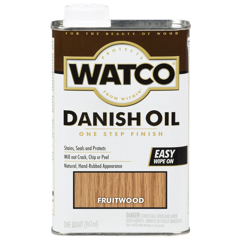 Danish Oil - Solvent Based - Finish Color:Fruitwood - Size:1 Quart